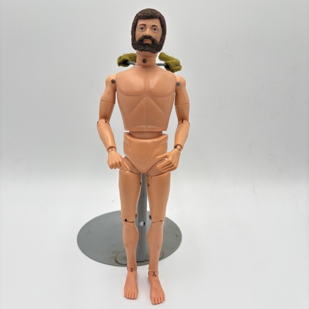 Vintage 1970s GI Joe Adventure Team Land Adventurer Kung Fu Grip Flocked Hair